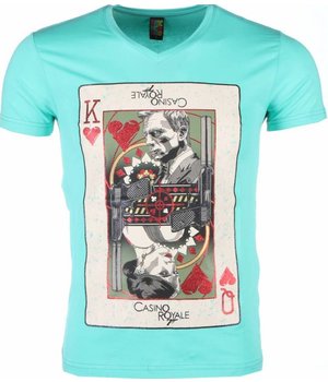 Mascherano Camisetas - James Bond Casino Royale Print - Verde