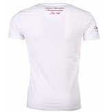 David Mello Camisetas - Squadra Azzura Bordado Camiseta italiano hombre - Blanco David Mello Camisetas - Squadra Azzura Bordado Camiseta italiano hombre - Blanco