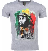 Mascherano Camisetas - Bob Marley Concrete Jungle Print - Gris