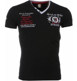 David Mello Camisetas - Club Polo Players Camiseta Italiano hombre - Negro