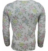 Belman Jersey - Motivo Floral Jersey hombre - Gris Claro