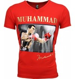 Mascherano Camisetas - Muhammad Ali Glossy Print - Rojo