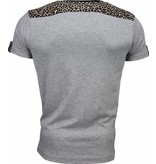 David Mello Camisetas - Tiger Motif - Gris