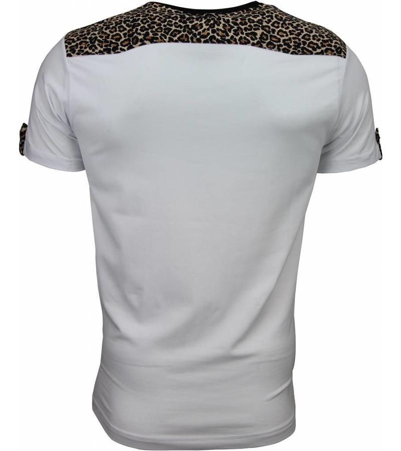 David Mello Camisetas - Tiger Motif - Blanco