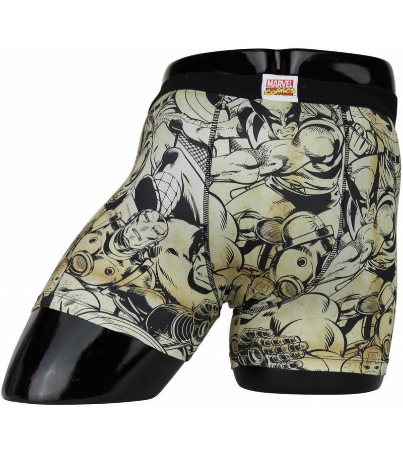 Freegun Bóxers - The Avengers Full Force sketch Bóxers - Blanco/Negro