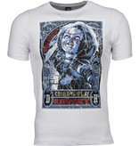 Mascherano Camisetas - Chucky Poster Print - Blanco