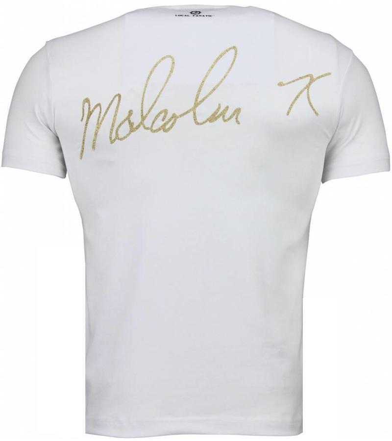 Local Fanatic Camisetas - Malcolm X Camisetas Personalizadas - Blanco