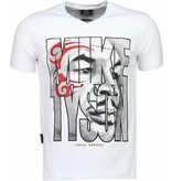 Local Fanatic Camisetas - Mike Tyson Tribal Camisetas Personalizadas - Blanco