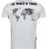 Local Fanatic Camisetas - Scarface Dollar Camisetas Personalizadas - Blanco