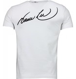 Local Fanatic Camisetas - Bruce Lee Ying Yang  Camisetas Personalizadas - Blanco
