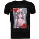Camisetas - Hot & Famous Poker Refaeli Rhinestone Camisetas Personalizadas - Negro