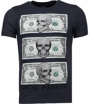 Local Fanatic Camisetas - Beter Have My Money Rhinestone Camisetas Personalizadas - Gris Oscuro