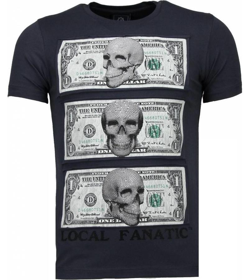 Local Fanatic Camisetas - Beter Have My Money Rhinestone Camisetas Personalizadas - Gris Oscuro