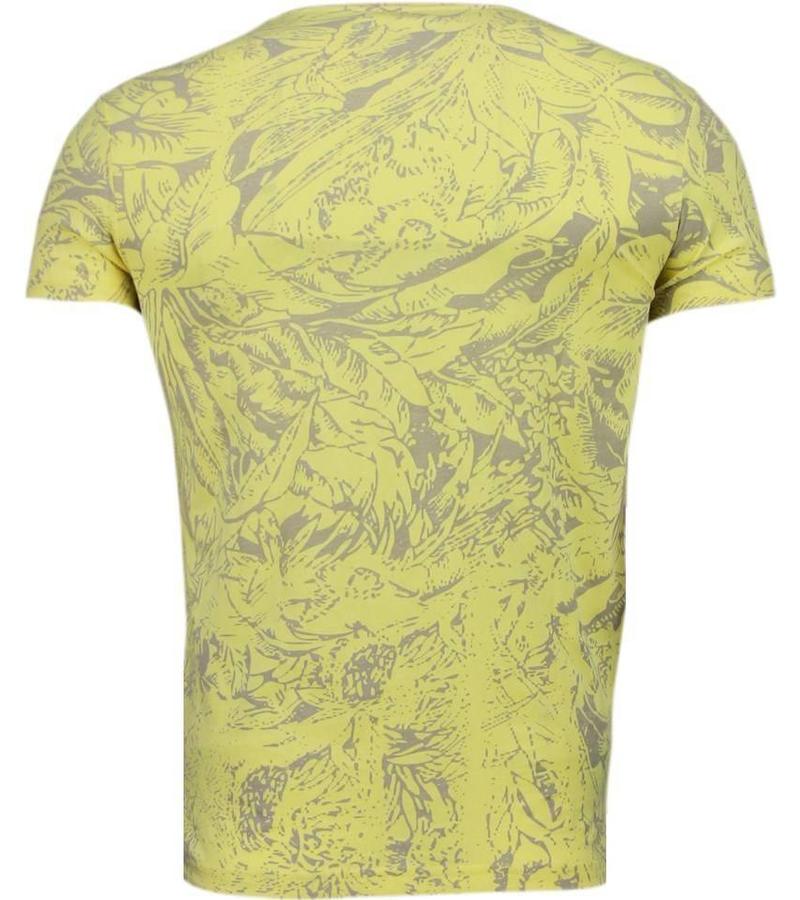 Black Number Camisetas - Forrest Motif - Amarillo