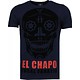 Camisetas - El Chapo Flockprint Camisetas Personalizadas - Azul