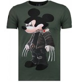 Local Fanatic Camisetas - Bad Mouse Rhinestone Camisetas Personalizadas - verde