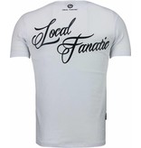 Local Fanatic Camisetas - Holy Mary Rhinestone Camisetas Personalizadas - Blanco Local Fanatic Camisetas - Holy Mary Rhinestone Camisetas Personalizadas - Blanco