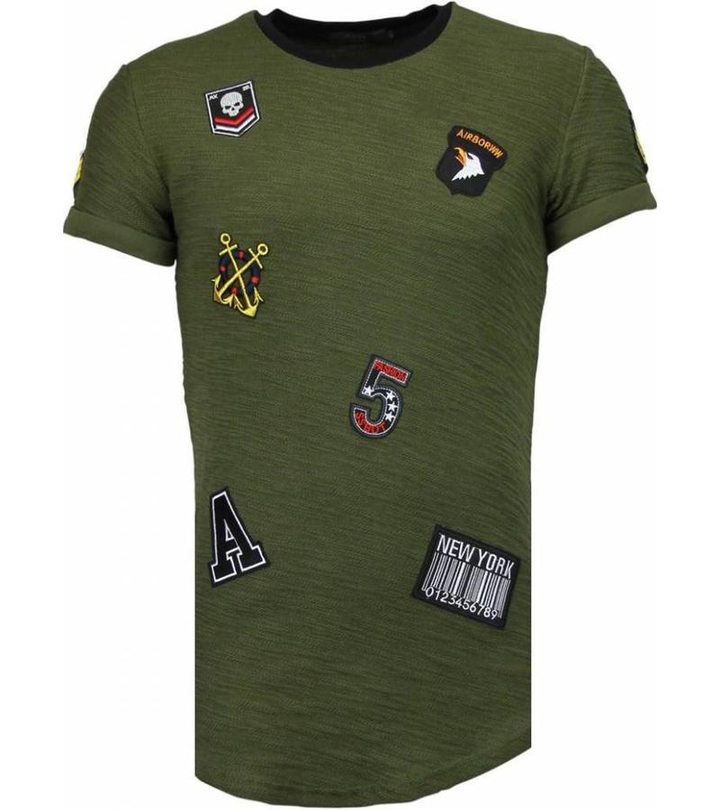 John H Camisetas - Exclusive Military Patches - Verde