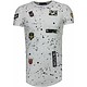 Camisetas - Exclusive Military Patches Paint Splash - Blanco