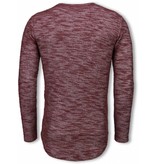 Â© MAN Jersey - Mixto Longfit Jersey hombre - Burdeos