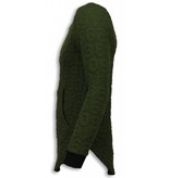 John H Jersey - 3D Numbered Front Pocket LongFit Jersey hombre - Verde