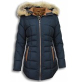 Milan Ferronetti Parkas mujer - Señora Abrigos De Invierno Lagro - Azul