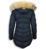 Milan Ferronetti Parkas mujer - Señora Abrigos De Invierno Lagro - Azul