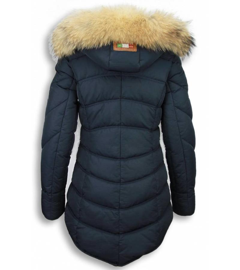 Milan Ferronetti Parkas mujer - Señora Abrigos De Invierno Lagro - Azul