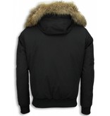 Warren Webber Parkas hombre - Canada Abrigos De Caballero Corto - Capucha pelo - Negro Warren Webber Parkas hombre - Canada Abrigos De Caballero Corto - Capucha pelo - Negro