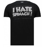 Local Fanatic Camisetas - The Sailor Man Rhinestone Camisetas Personalizadas - Negro