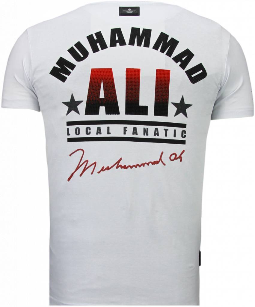 Local Fanatic Camisetas - Muhammad Ali Rhinestone Camisetas Personalizadas - StyleItaly.es