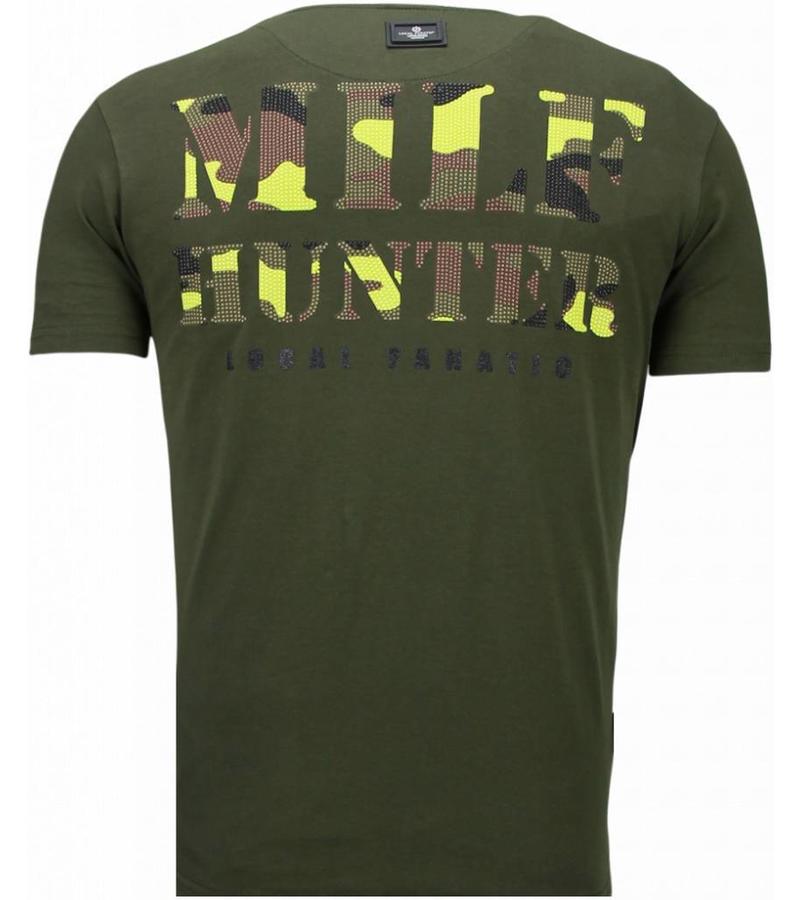 Local Fanatic Camisetas - Predator - Rhinestone Camisetas Personalizadas - Verde