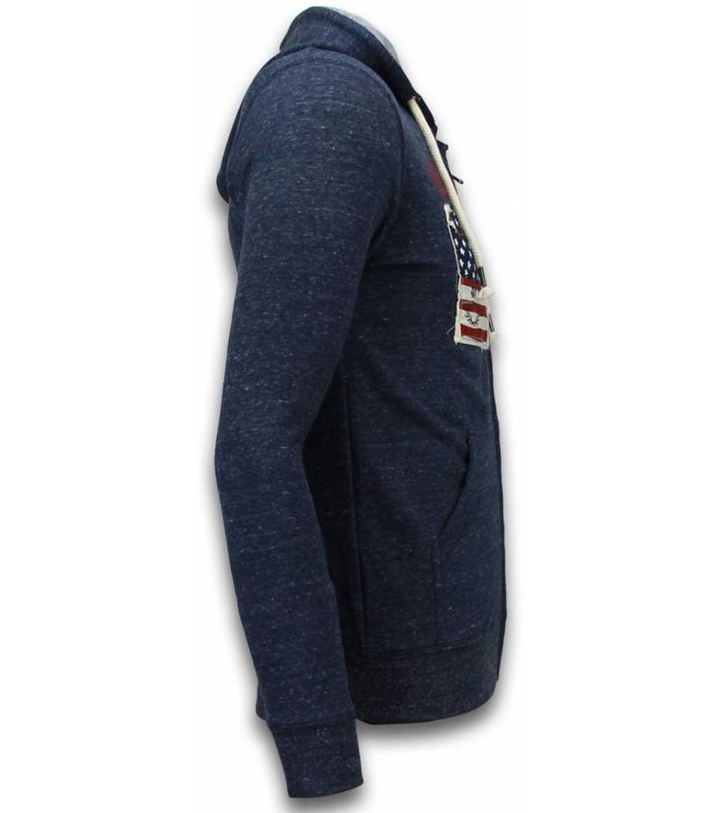 Enos Chaquetas - Bordados American Heritage Chalecos Hombre - Azul