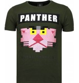 Local Fanatic Camisetas - Panther For A Cougar Rhinestone Camisetas Personalizadas - Verde