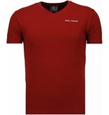 Local Fanatic Camisetas - Basic Exclusive V Neck - Burdeos