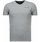 Local Fanatic Camisetas - Basic Exclusive V Neck - Gris