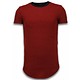 Camisetas - 3D Encrypted con cremallera Longfit - Rojo