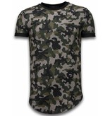 John H Camisetas -  Fashionable Patron Ejercito LongFit - Verde