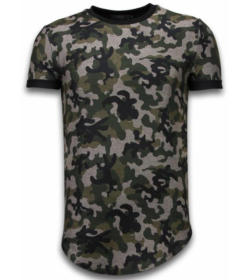 John H Camisetas -  Fashionable Patron Ejercito LongFit - Verde