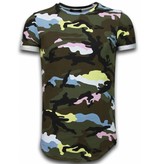 Uniplay Camisetas - Known Camuflaje Longfit - Rosada