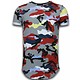 Camisetas - Known Camuflaje Longfit - Burdeos