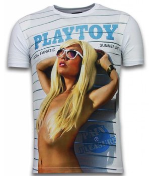 Local Fanatic Camisetas - Playtoy Summer Jam Digital Rhinestone Camisetas Personalizadas - Blanco
