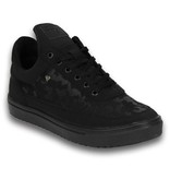Cash Money Zapatillas - Zapatos para hombre low top Full Black Camouflage - Negro