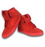 Cash Money Zapatillas - Zapatos para hombre High top Full Red - Rojo