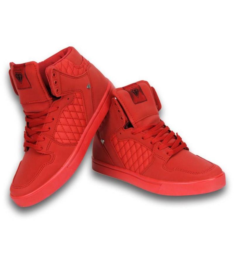 Cash Money Zapatillas - Zapatos para hombre High top Full Red - Rojo