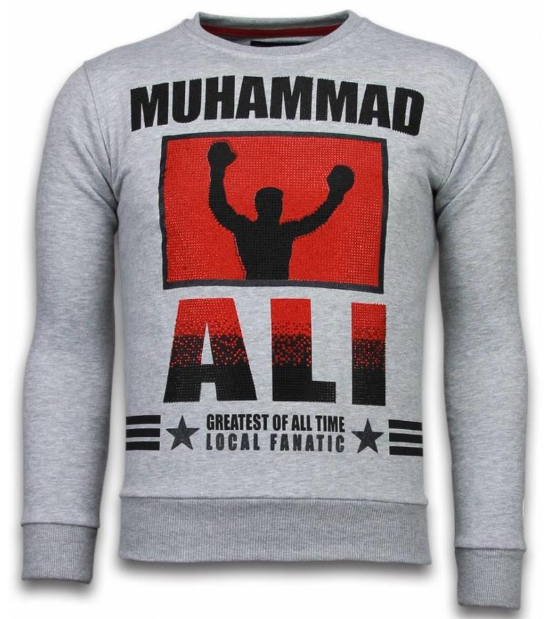 Local Fanatic Sudaderas - Muhammad Ali Sudaderas hombre - Gris