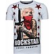 Camisetas - Marilyn Rockstar Rhinestone Camisetas Personalizadas  - Blanco