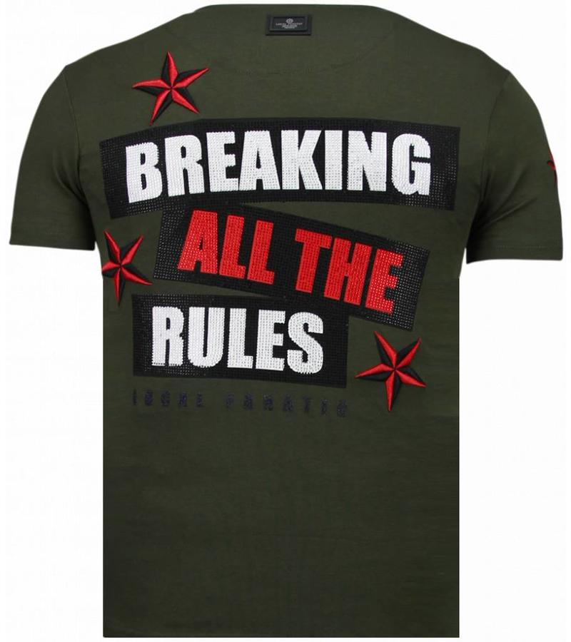 Local Fanatic Camisetas - Marilyn Rockstar Rhinestone Camisetas Personalizadas - Verde