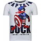 Camisetas - Captain Duck Rhinestone Camisetas Personalizadas - Blanco