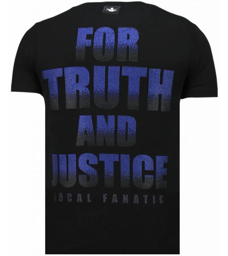 Local Fanatic Camisetas - Captain Duck Rhinestone Camisetas Personalizadas - Negro